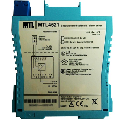 MTL4521 Loop Powered Solenoid Alarm Driver